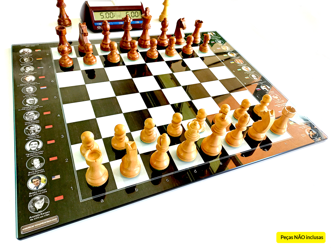 Chess - Tabuleiro de xadrez com LED integrado - Alalux Virtual