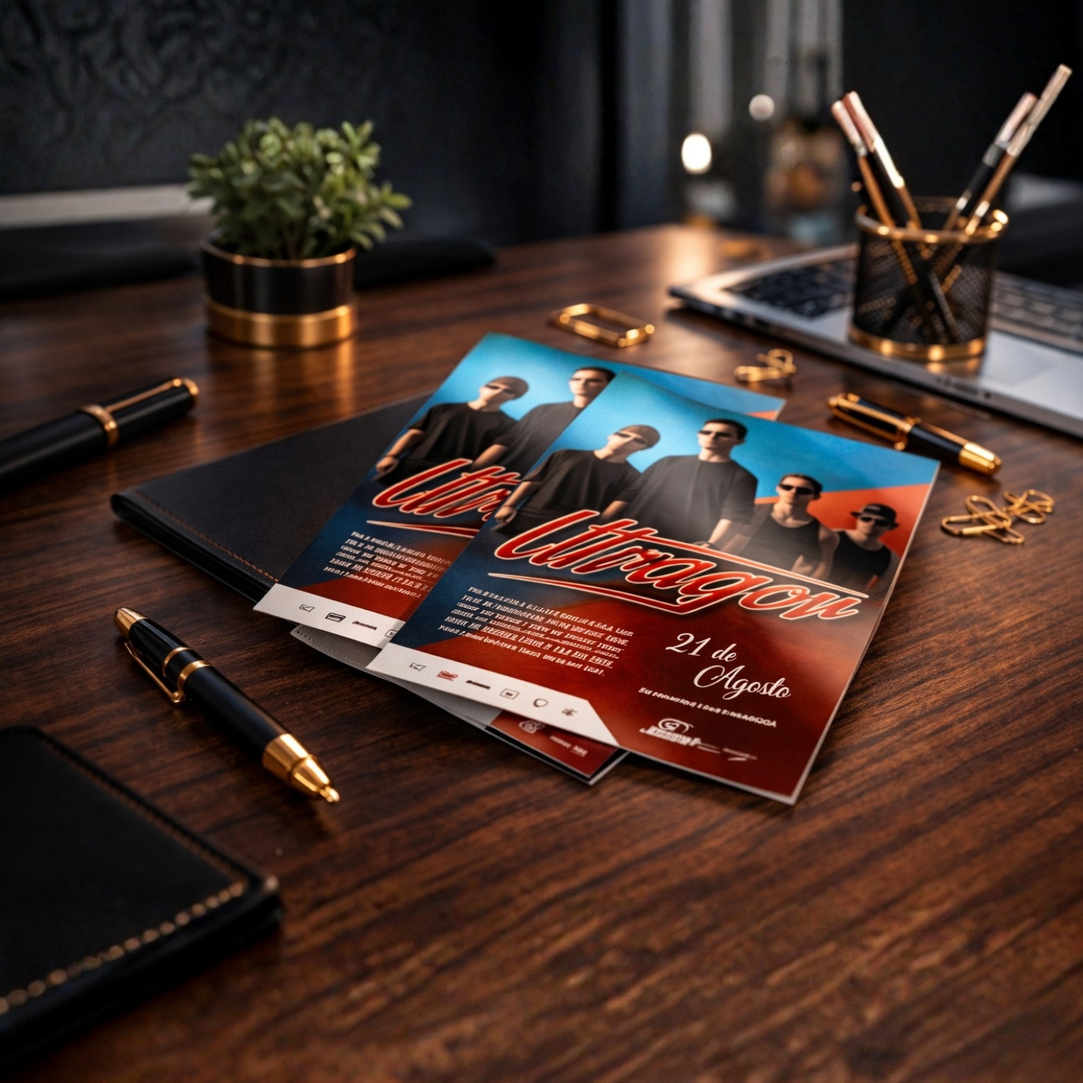 Cartão de Visita Duplo Metalizado