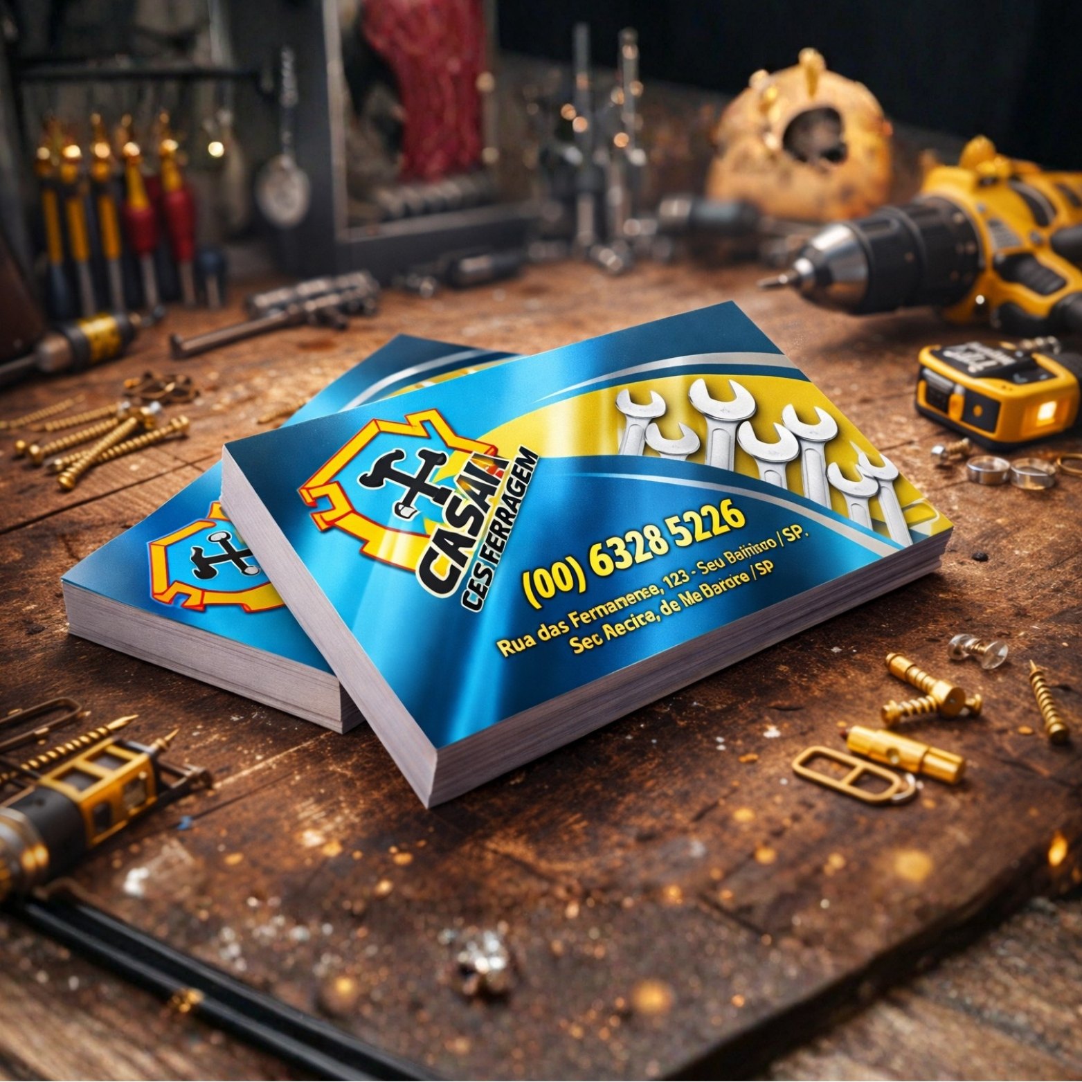 Cartão de Visita Metalizado