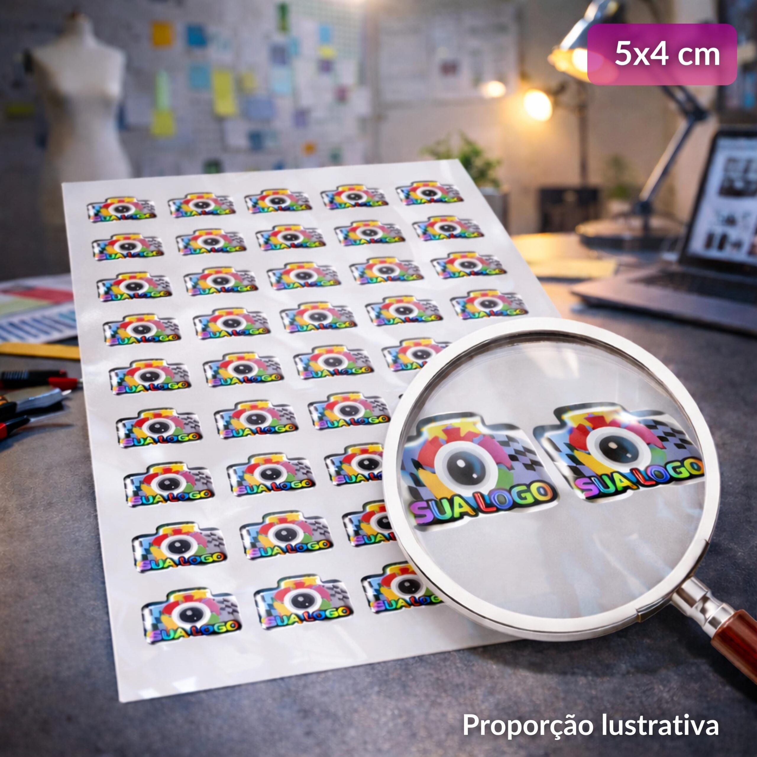 Etiquetas Resinadas Transparentes