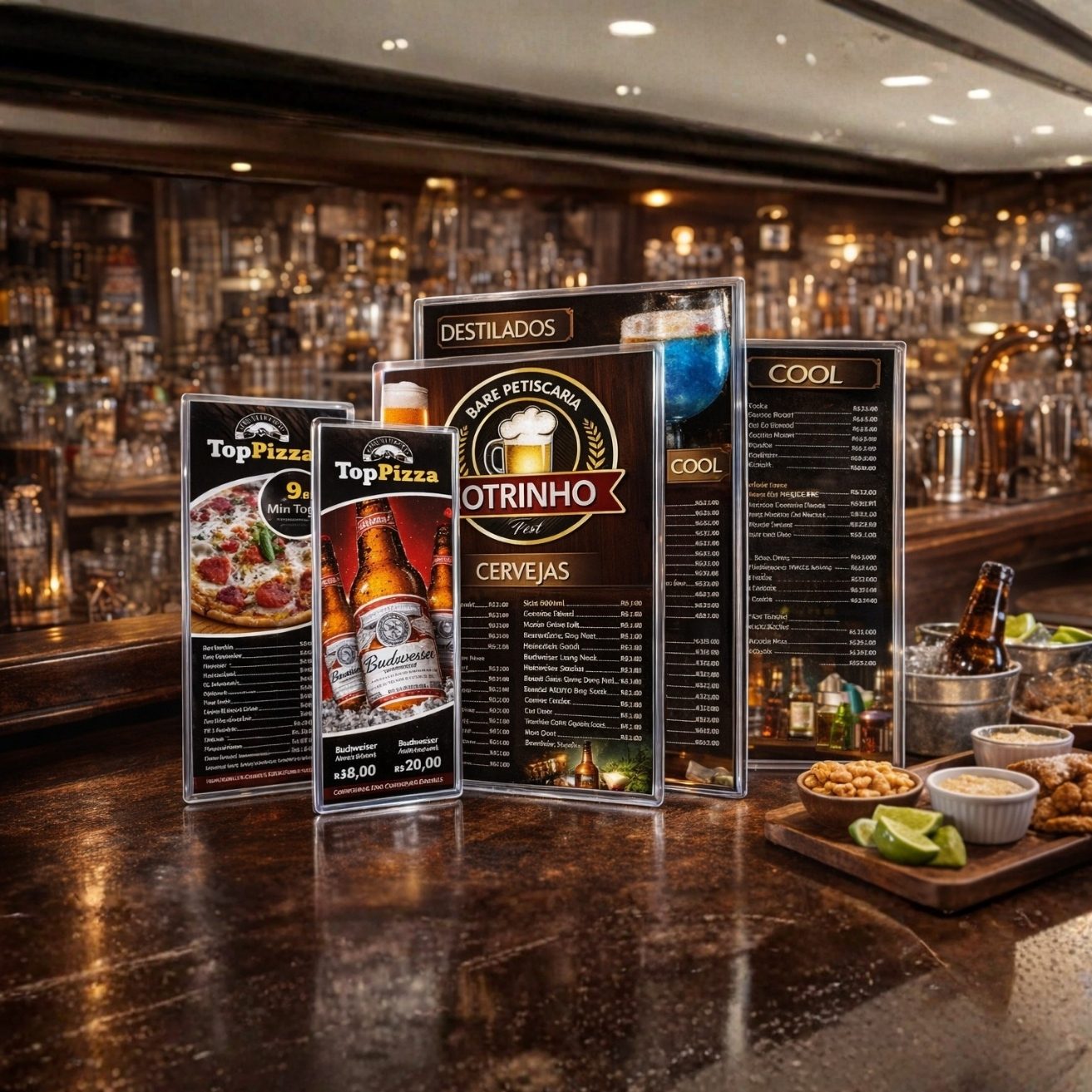 Cardápios Polaseal (Plastificação)