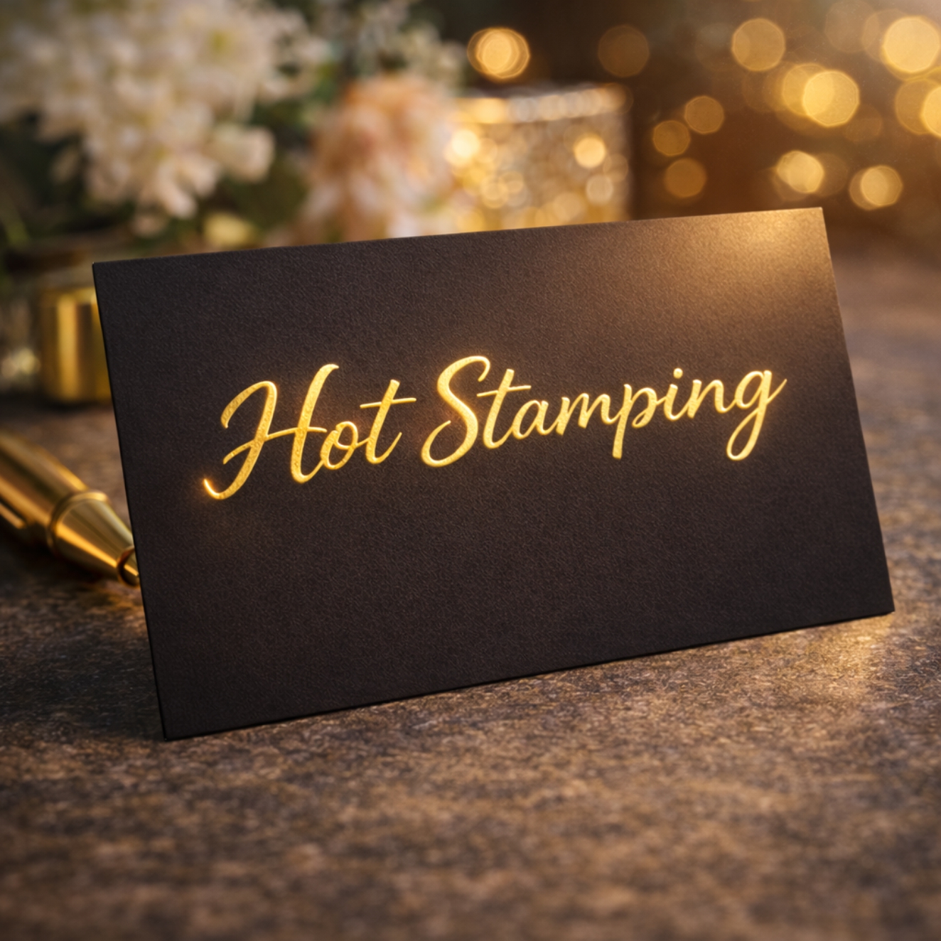 Cartão de Visita Soft Touch + Hot Stamping