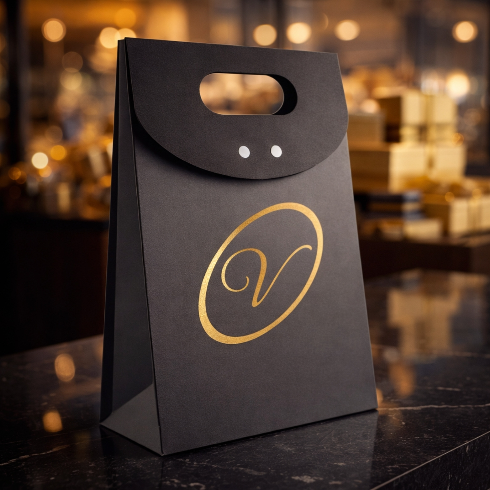 Sacolas para Presente Simples Hot Stamping