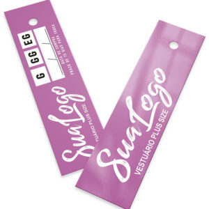 Tag Padrão Dupla 18x5 cm